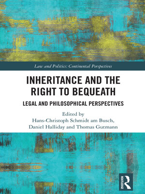cover image of Inheritance and the Right to Bequeath